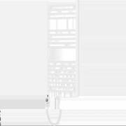 Mexen Mars elektrický ohrievač 900 x 400 mm, 300 W, biely - W110-0900-400-2300-20