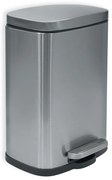 Nášľapný oceľový odpadkový kôš v matne striebornej farbe 5 l Akira – Spirella