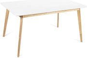 Noela Škandinávsky jedálenský stôl SCANDINAVIA 150 biely