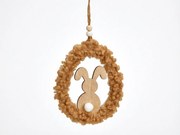 Závesné drevené vajíčko BUNNYA - viac farieb Farba: Hnedá