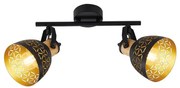 Prezent 27523 - Bodové svietidlo MESCALA 2xE14/40W/230V čierna