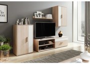 Obývacia stena BRICK dub sonoma/biela