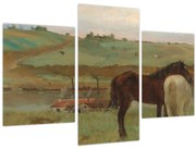 Obraz - Edgar Degas, Horses in a Meadow, reprodukcia (90x60 cm)