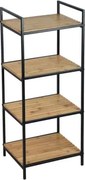 Regál so 4 policami Fargo, bambus%