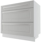 Kuchynská skrinka Emporium D3M/90 light grey stone/biela