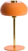 Oranžová stolová lampa s kovovým tienidlom (výška 40 cm) Surin – Light &amp; Living