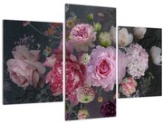 Obraz - Záhradné kvety (90x60 cm)