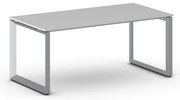 Kancelársky stôl PRIMO INSPIRE, 180x90 cm, sivostrieborná podnož, sivá