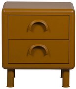 Okrovožltý kovový nočný stolík Rune – WOOOD