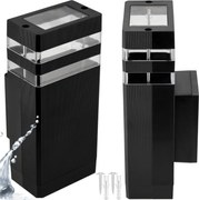 BERGE LED fasádne svietidlo 1xGU10 IP44 čierne