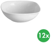 Miska hranatá MONA, 14 x 14 cm, porcelán, 12 ks