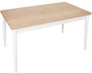 Stôl ST-05 140x80+40 cm sonoma/biela