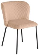 Dizajnová jedálenská stolička Cholet ružová cord