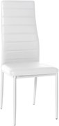 Jedálenská stolička Mayfair - koženka - Biela