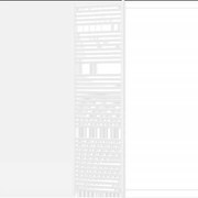 Mexen Mars kúpeľňový radiátor 1800 x 600 mm, 953 W, Biela - W110-1800-600-00-20