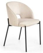 Jedálenská stolička Alanna, béžová / čierna