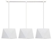 Luster na lanku DIAMENT 3xE27/60W/230V biela