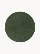 Okrúhly ručne tuftovaný vlnený koberec Mason