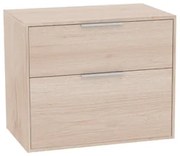 Roca Optica kúpeľňová skrinka bez umývadla 78,5x56,5x45,5 cm svetlý dub OPTDESK802ZJ