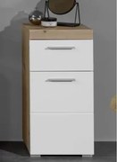 Kúpeľňová stojaca skrinka Amanda 802, sukový dub/biely lesk%