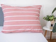 Bavlnená obliečka na vankúš 70 × 90 cm - Kamala ružová