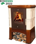 Krbové kachle Piccolo II drab-goldbrown 6 kW