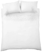 Biele bavlnené obliečky na jednolôžko 135x200 cm Embroidery Floral – Bianca