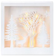 Biela vianočná svetelná dekorácia Folkabo – Markslöjd