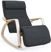 Hojdacie kreslo SONGMICS LYY10G - tmavosivé