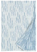 Ľanová deka / obrus Osmankäämi 145x200, ľan-modrá rain