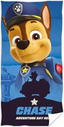 Plážová osuška Labková patrola - Paw Patrol - motív Strážnik Chase - 100% bavlna - 70 x 140 cm