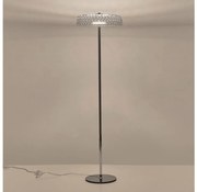 LED Stojacia lampa LED/10W/230V 3000K lesklý chróm