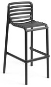 DOGA STOOL záhradná barová stolička bez podrúčok antracite