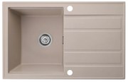 Gamma Modern 8050, 1-komorový granitový drez 790x500x210 mm, béžová, GMA-ZM-8050-B
