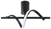 Čierne LED stropné svietidlo 7x41 cm Likma – Opviq lights
