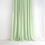 Goldea dekoračný záves - zelené kocky 140x150 cm