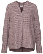 Tunika Seidensticker z viskózy, celoplošná potlač v kombinácii krémovobielej a purpurovočervenej