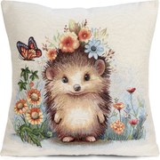 GOBELÍNOVÁ DEKORAČNÁ OBLIEČKA NA VANKÚŠ QUIFF 45X45 CM VZOROVANÁ