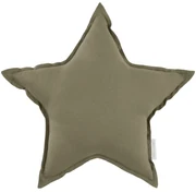 Ľanový vankúš hviezda olivová 50 cm