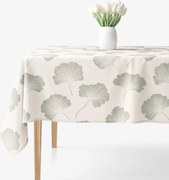Goldea hranatý obrus 100% bavlnené plátno - listy ginkga 80 x 80 cm