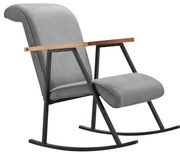 Hojdacie kreslo LUNI sivé