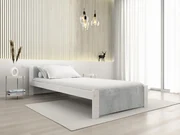 Posteľ IKAROS 90 x 200 cm, betón/biela Rošt: Bez roštu, Matrac: Bez matraca