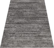 DY Sivo-hnedý koberec s pruhovaným vzorom Panamero 23 Rozmer: 80x150 cm