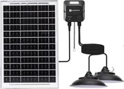 Aigostar - LED solárny luster so senzorom 2xLED/35W/12V 6000 mAh 6500K priemer 15 cm