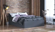 Posteľ s matracom, roštom a úložným priestorom - SIVÁ ​​- šírka 120cm