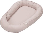 Hniezdo pre bábätko púdrovo ružová 83x54cm