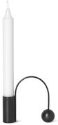 Ferm Living Kovový svietnik Balance Black Brass