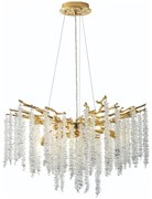 Zuma Line MD3720-1-EGN - Luster na lanku DIJON 8xG9/3,5W/230V zlatá