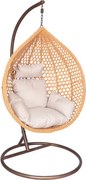 Závesné kreslo RELAX naturálne / béžové / hnedé FAT4804