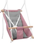 Detská hojdačka 3v1 Hop 40 ružová / sivá